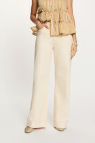 Wide-leg jeans beige women