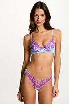 Padded bra blue women