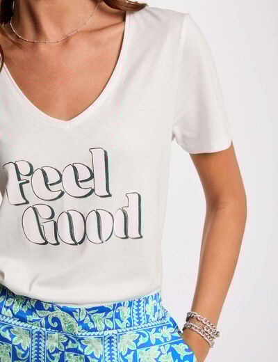 Slogan T-shirt white women
