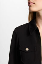 Zipped fitted short dress black women