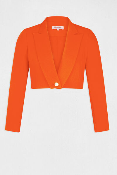 Short straight jacket orange ladies'