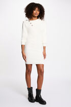 Fitted short dress white women