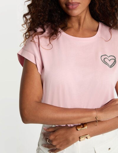 Short-sleeve t-shirt pink women