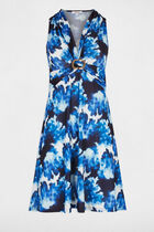 Printed A-line mini dress multicolor women