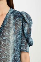 3/4-length sleeved shirt multicolored women