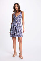 Printed mini A-line dress multicolor women