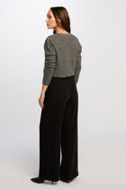 Wide leg trousers black women
