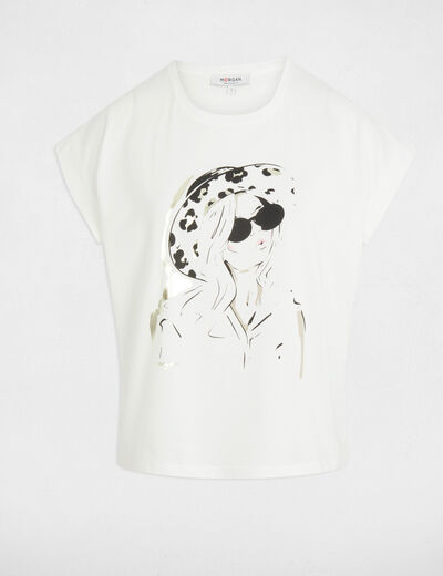 T-shirt with message white women
