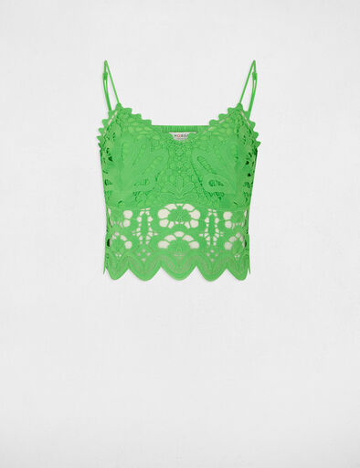 crop top thin straps green women Crop top thin straps green women