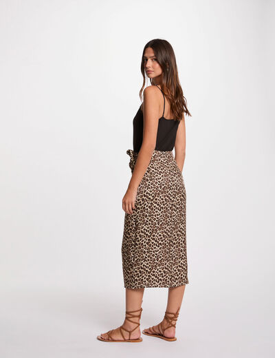 Printed midi skirt multicolor women