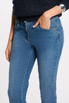 Standard waisted slim jeans denim stone women