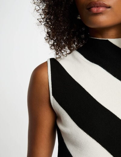 Sleeveless jumper white women