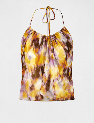 Bustier with straps abstract print multico ladies'