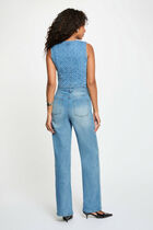 Sleeveless denim jacket denim stone women