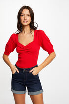 Straight denim shorts raw denim women