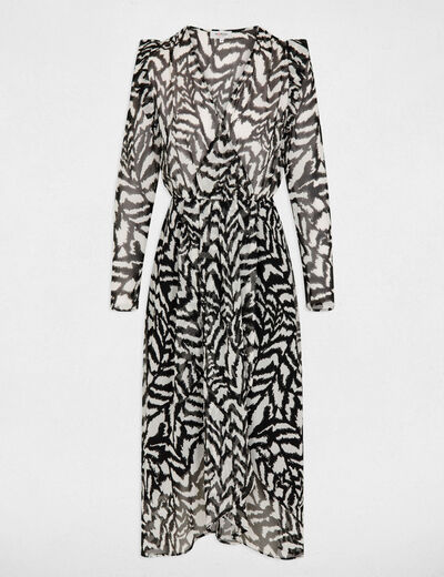 Printed maxi dress multicolored women
