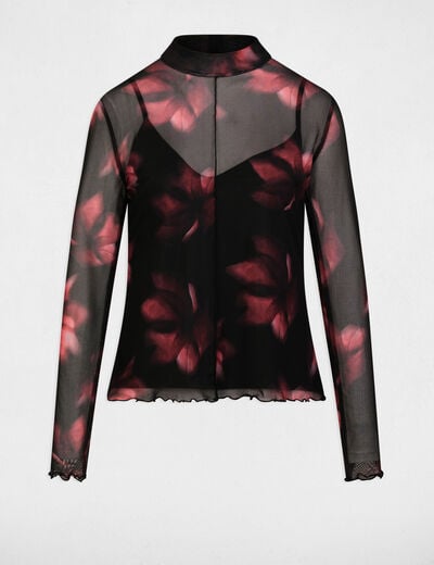 Fitted long-sleeve t-shirt multicolor women