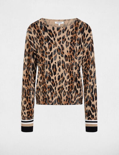 Printed jumper round neck multicolor women