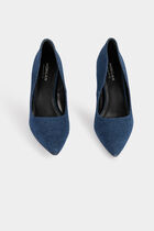 Denim stilettos raw denim women