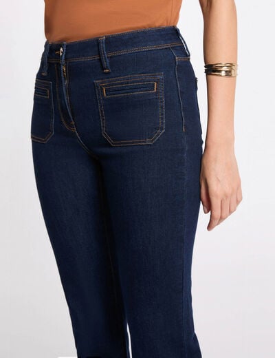 high waisted bootcut jeans raw denim women High-waisted bootcut jeans raw denim women