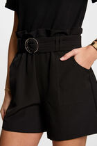 Belted playsuit black women