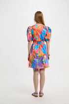 Printed mini A-line dress multicolor women
