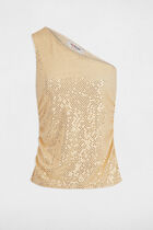 asymmetrical top rhinestones silver color women Asymmetrical top rhinestones silver color women