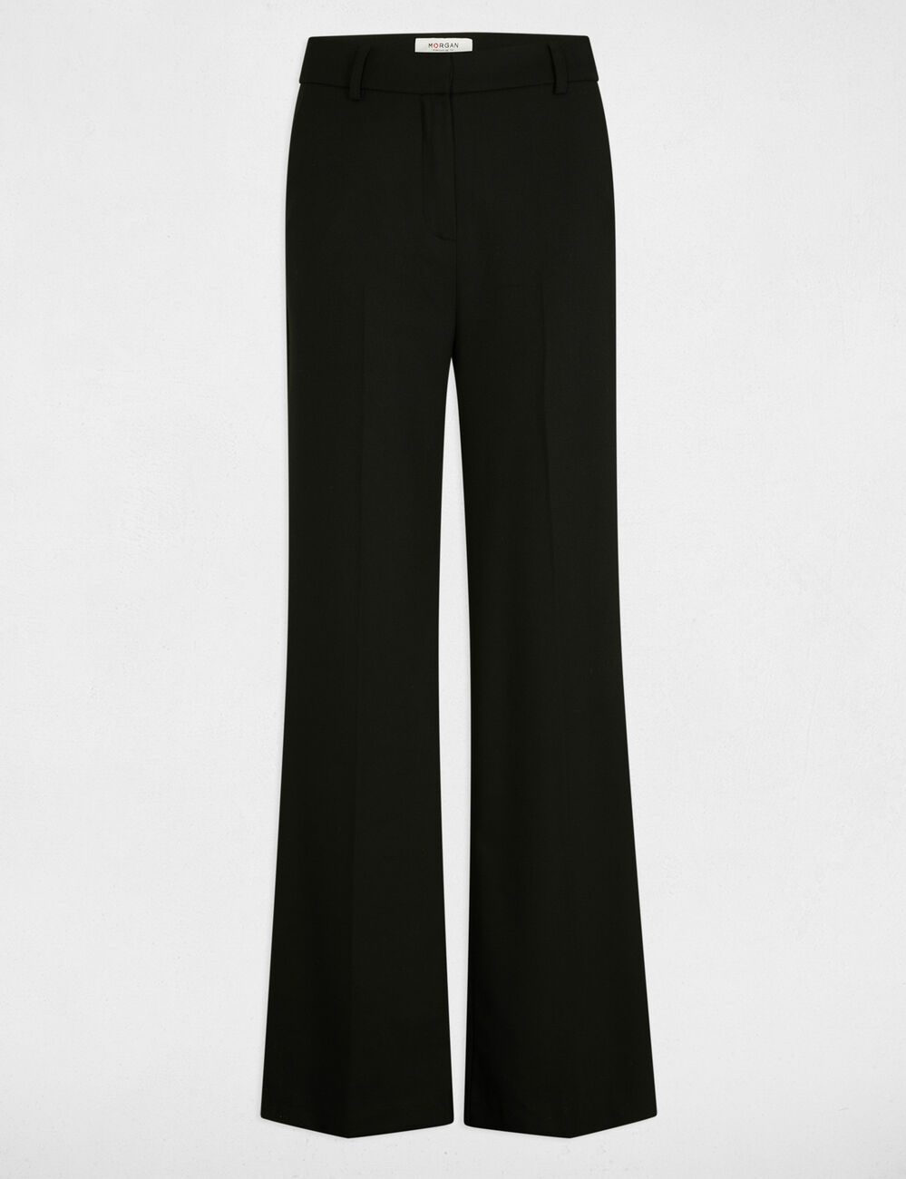Wide leg trousers with darts black women