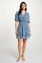 Short wrap dress multicolor women