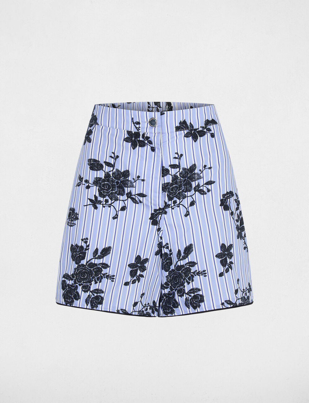 Wide poplin shorts multicolor women