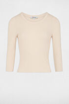 Jumper 3/4-length sleeves ivory women