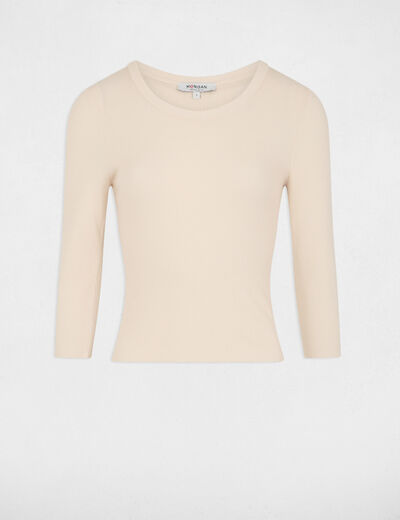 Jumper 3/4-length sleeves ivory women