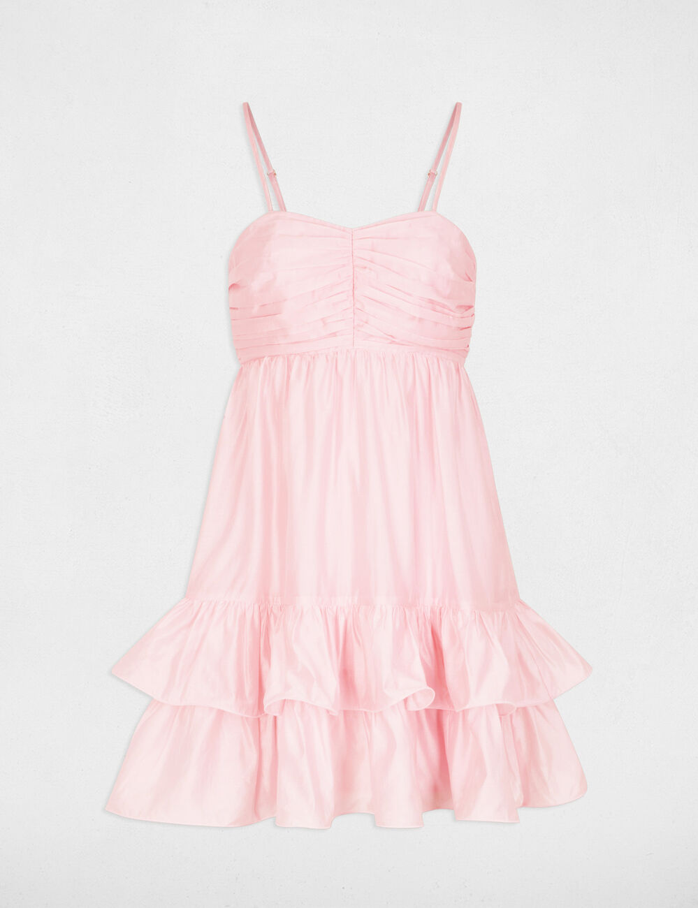 Short tulle dress pastel pink women