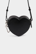 Heart-shaped bag black women