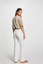 Jumper V-neck short sleeves sand women