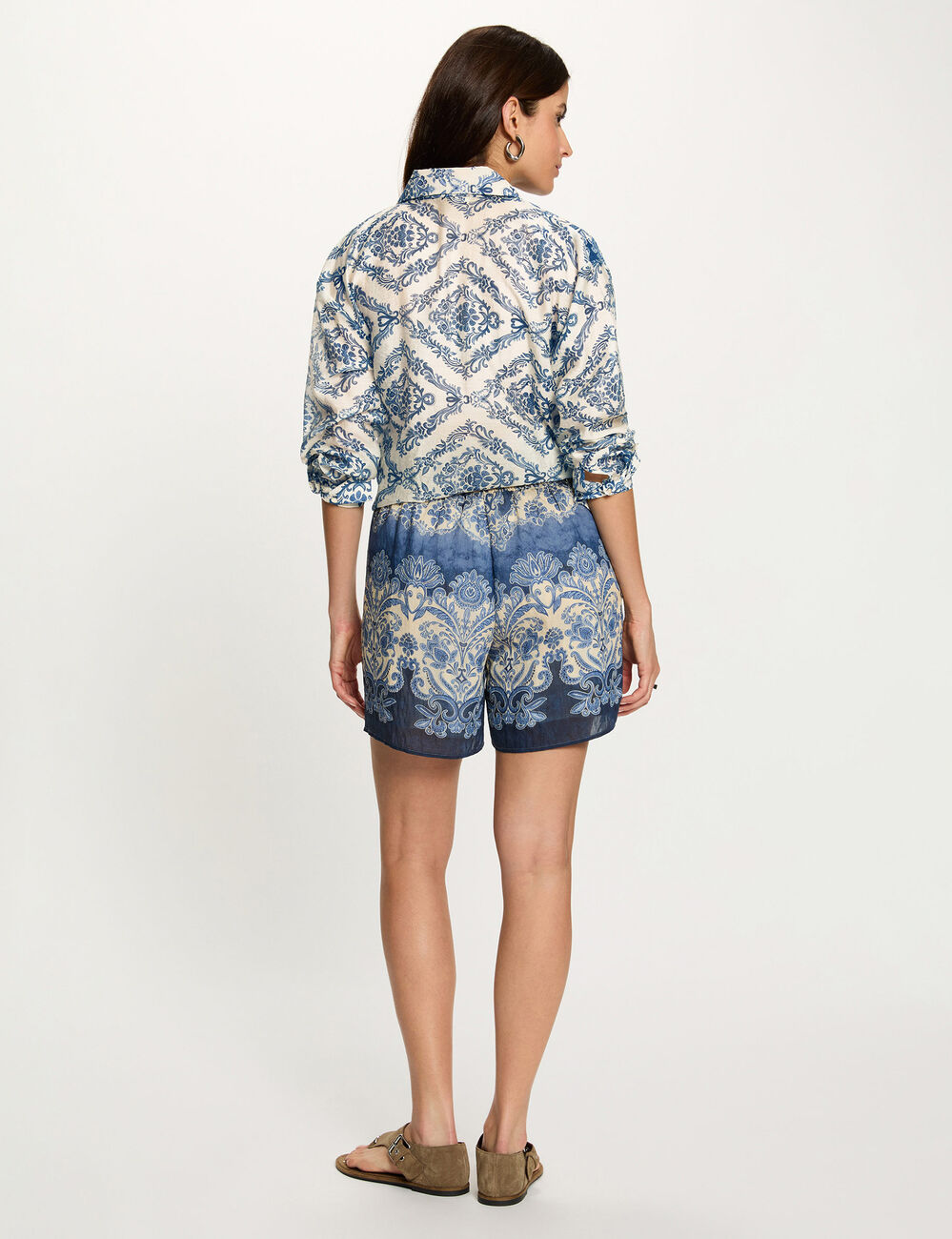 Flowy printed shorts multicolor women