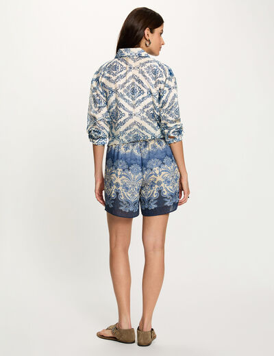 Flowy printed shorts multicolor women