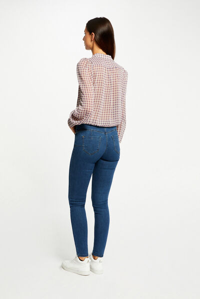 Long-sleeved printed shirt multico ladies'