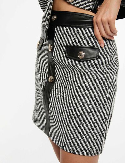 Fitted short skirt black women