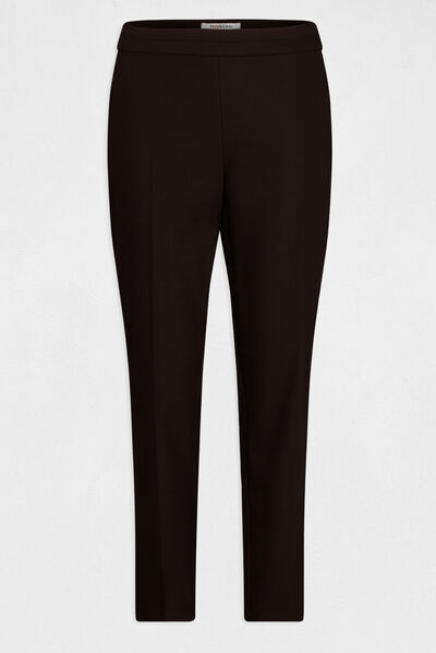 Cropped cigarette trousers black ladies'