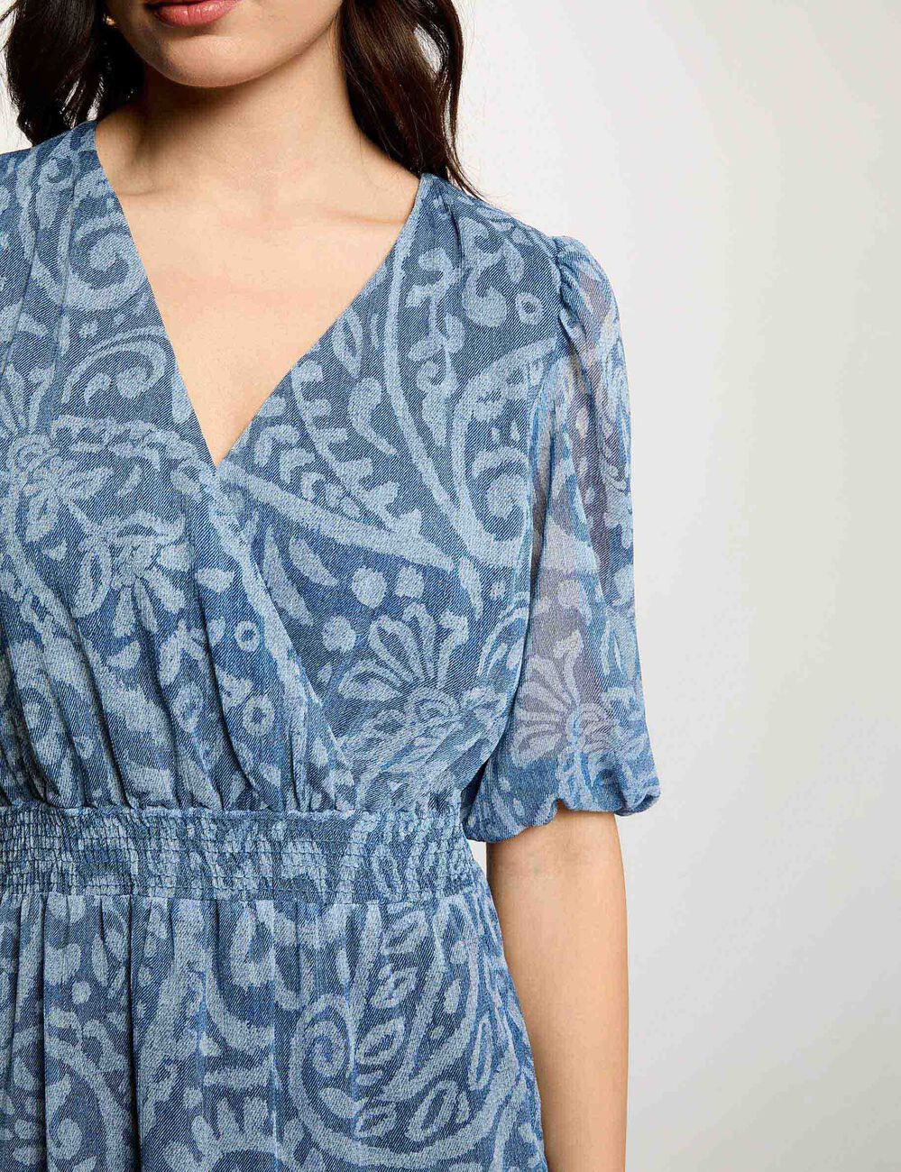 Short wrap dress multicolor women