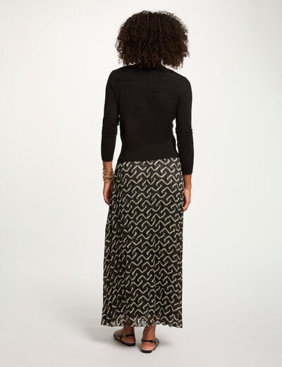 Long-sleeved cardigan black women