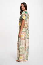 Satin printed shirt multicolor women
