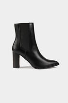 Elasticised boots with heels black women