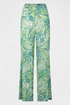 Loose straight trousers paisley print multicolored women