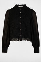Long-sleeved shirt black women