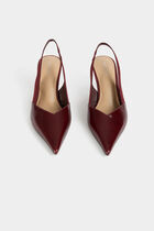 Slingback heels bordeaux women