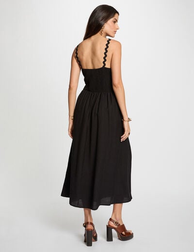 Fitted dress with fancy straps black women