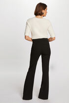 Pull manches courtes ivoire femme
