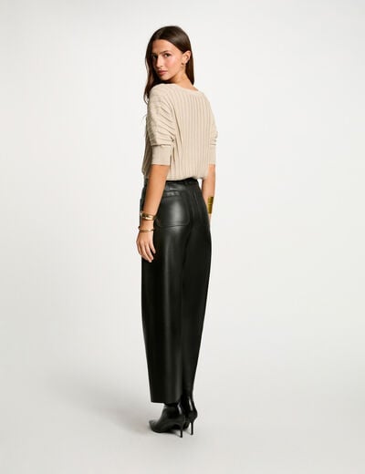 Jumper 3/4-length sleeves sand women